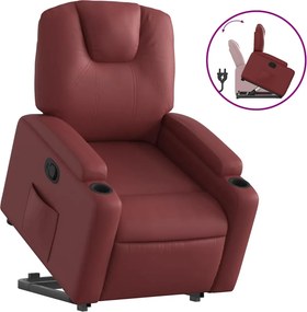 vidaXL bordó műbőr álló dönthetőfotel