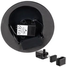 Világító LED napelemes kerti szökőkút - Gardlov