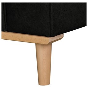 Fekete sarokkanapé (jobb oldali) Beata – Ropez