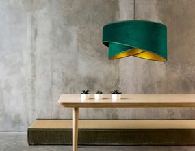 Zöld színű textil búrás függőlámpa Glimex Abazur Premium 1xE27 GA0109