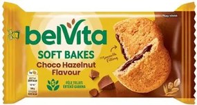 Keksz, 50 g, BELVITA Jó reggelt! Softy mogyorós ízű kakaós töltelékkel (KHE423)