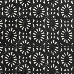 vintage összecsukható fekete fém dohányzóasztal 100x50x45 cm