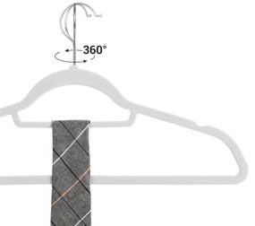 50 darabos fehér velúr Vállfa szett