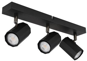 Globo 57918-3B - Spotlámpa JAMES 3xGU10/25W/230V fekete