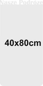 Mágneses tábla #2 utazáshoz| 40x80cm| Utazásaink Fehér