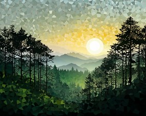 Poszter 76x60,5cm Természet hangjai mozaik