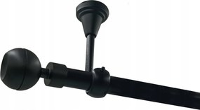 Mennyezeti Függönykarnis Fekete 19 mm Optic 400 cm solo