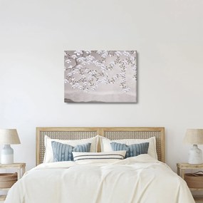 Kép - Virágok egy szürke tájon (70x50 cm)