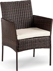 Kerti bútor szett barna/bézs színben – MISSISIPI