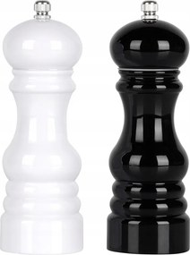 Só-bors Daráló Szett őrlő szett fűszertartó fehér fekete