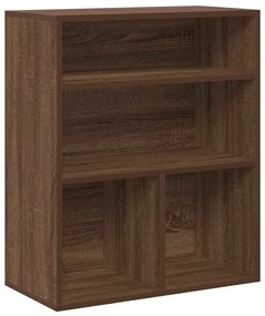 könyvszekrény barna tölgy 60x30x71,5 cm szerelt fa