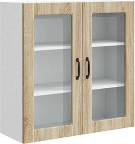 vidaXL Konyhaszekrény polcokkal Sonoma tölgy 80 x 31 x 80 cm Faanyag