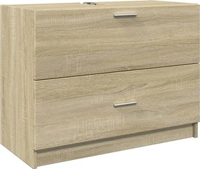 vidaXL sonoma tölgy színű szerelt fa mosdószekrény 78x37x59 cm