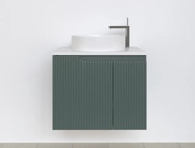 Piramida EURIDIKA fali fürdőszobabútor - mosdópult mosdó nélkül-2 ajtós-PINO ZÖLD - 64 x 48 x 53 cm