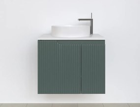 Piramida EURIDIKA fali fürdőszobabútor - mosdópult mosdó nélkül-2 ajtós-PINO ZÖLD - 65 x 48 x 53 cm
