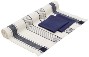 Pamut asztali futó és szalvéta szett 3 db-os 50x150 cm Sonima – Kave Home