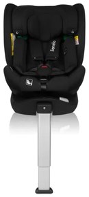 Lionelo - Forgatható gyerekülés alappal BRAAM AIR i-Size 40-150 cm Black Carbon