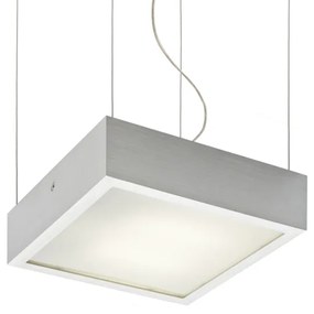 RENDL R13709 STRUCTURAL LED függő lámpatest, szögletes műszaki szálcsiszolt alumínium