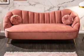 ARIELLE exkluzív bársony kanapé - mályva