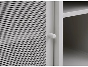 Szürke fém TV-állvány 160x55x45 cm Veep – Unique Furniture