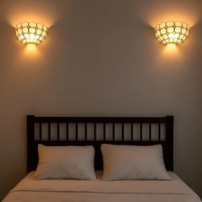 Brilagi - Tiffany stílusú vitrázs falikar DORAN 1xE14/40W/230V