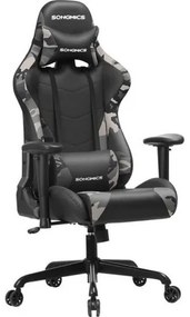 Ergonomikus állítható gamer szék (fekete/terep minta)