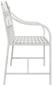 Pad Fehér Fém 104 x 52.5 x 89 cm Hosszan Tartó Kültéri Pad