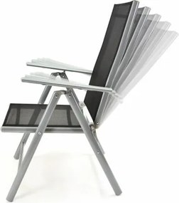 GARTHEN Kerti szék összecsukható 4 db fekete