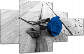 Órák 130x80 Kék rózsa a deszkákon