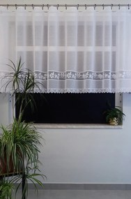 Mg Függöny jacquard 35234 Fehér 270x160cm készre varrt K