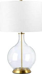 Elstead Lighting Orb ORB-CLEAR-AB-WHT Asztali lámpa 1x60W/E27