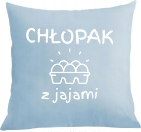 Párna párnahuzat fiúnapra Fiú tojással Ajándék