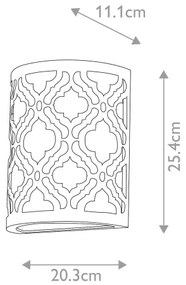 Gilded Nola - Fali lámpa ARABELLA 1xE27/60W/230V