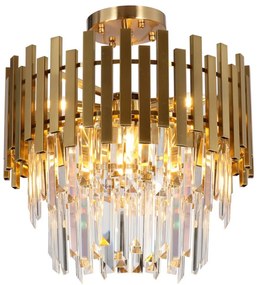 MILAGRO ML8810 ASPEN Kristály Mennyezeti Lámpa Arany E14 IP20