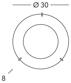 Kolarz A1306.11.5 - Mennyezeti lámpa MOON 1xE27/60W/230V