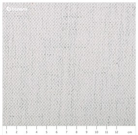 Krémszínű kárpitozott ágyneműtartós franciaágy ágyráccsal 180x200 cm Lupine – Micadoni