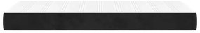 fekete bársony zsebrugós ágymatrac 80x220x20 cm