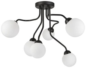 Felületre szerelhető csillár HOLLY 6xG9/5W/230V fekete