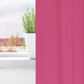 Függönyök 2 pcs Fényes rózsaszín 260x140cm Poliészter