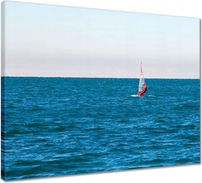 Vászonkép 50x40 Windsurfer trieste tenger