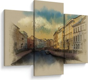 Kép - Moyka, folyó, St. Petersburg, Oroszország (90x60 cm)
