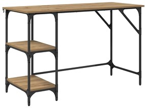 vidaXL Asztal Artisan tölgy 120 x 50 x 75 cm Faanyag