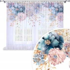 Függöny Kész 300x150 Fátyol Festett Béka Mintás 150