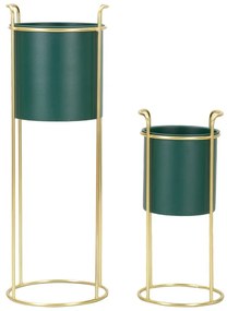 Fém kaspó szett 2 db-os ø 24 cm Grent Slim – Mauro Ferretti