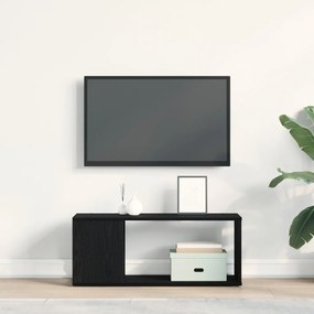 TV állvány, fehér, 80x24x32 cm, mérnöki fa