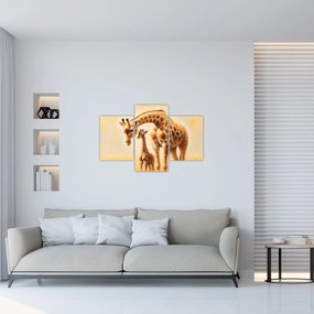 Kép - Zsiráfok (90x60 cm)