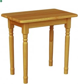 Étkezőasztal faragott lábbal 60x50 éger