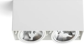 RENDL JAMES II DIMM stropní matná bílá 230V LED 2x15W 24° 3000K