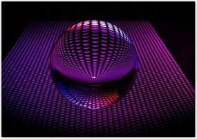 Poszterek 100x70 Lila gömb