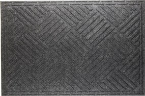 Lábtörlő ajtó alá szövet szürke téglalap alakú XL 80x120 cm nagy